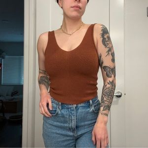 Abercrombie soft knit sweater tank